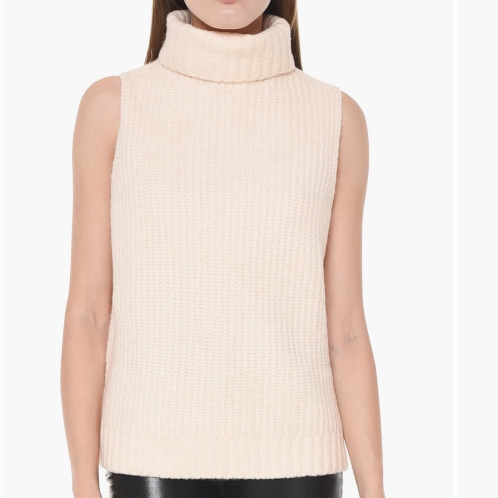 Worn Once | Wayf Shay Sleeveless Rib Cowl Neck Sweater | Size: M | Color: Cream